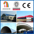 240 Mobile K Style Arch Roof Roll Forming Machine/Arched Steel Roof Panel K Building Machine